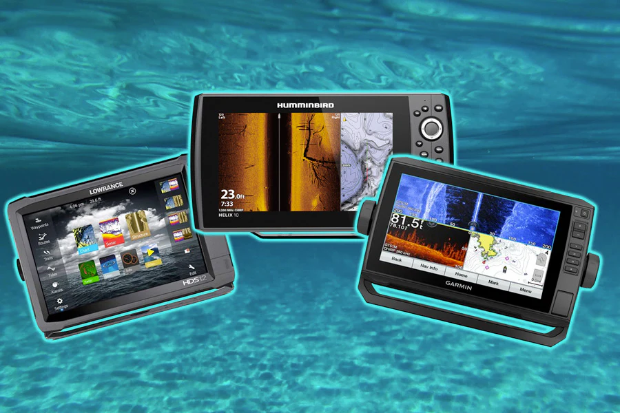 Lowrance, Humminbird, and Garmin fish finders